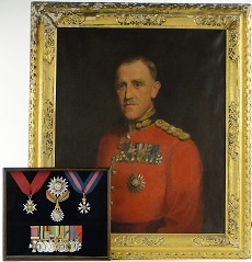 Military portrait and medals for sale Image