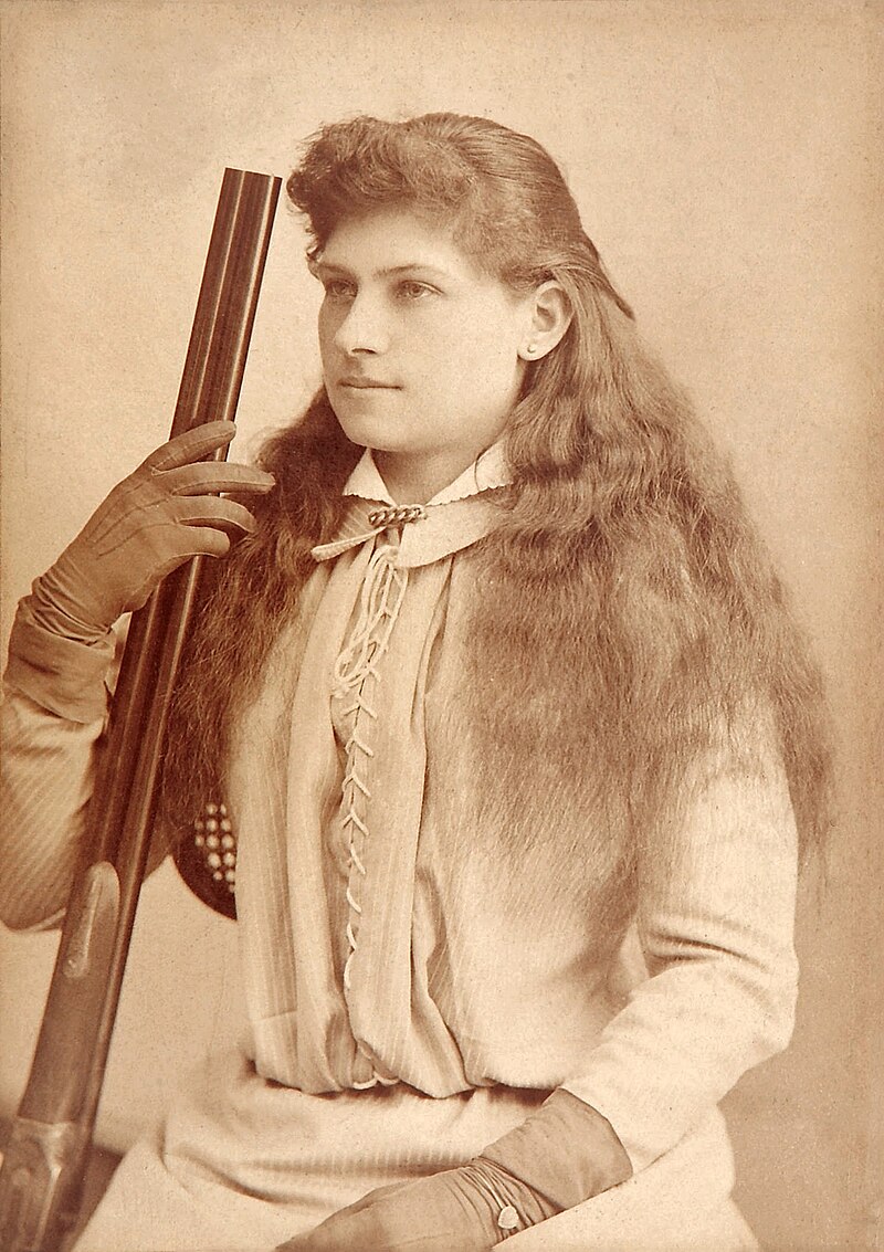 Annie Oakley By Baker's Art Gallery C1880s Crop